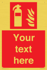 Custom Fire extinguisher Sign